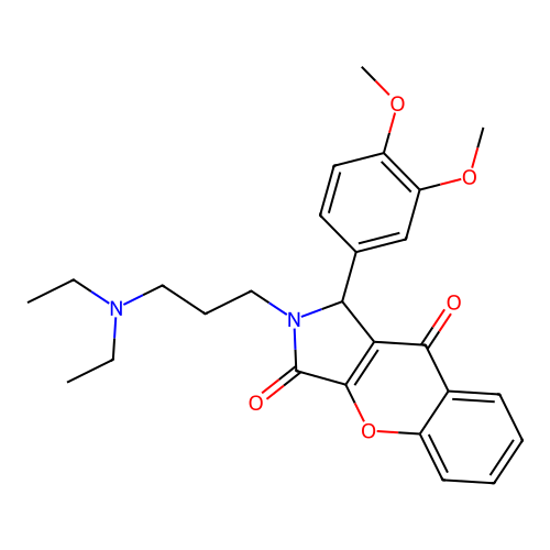 2-[3-(diethylamino)propyl]-1-(3,4-dimethoxyphenyl)-1H-chromeno[2,3-c]pyrrole-3,9-dione structure