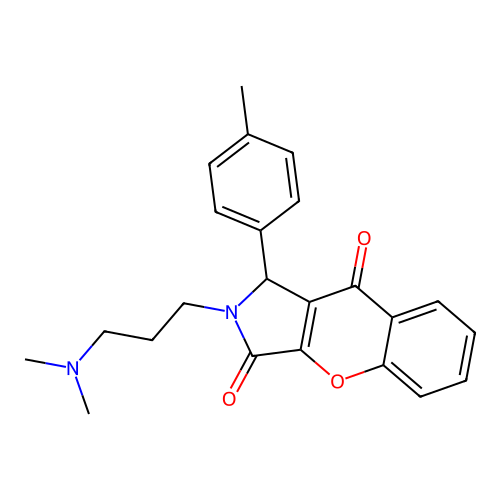 2-[3-(dimethylamino)propyl]-1-(4-methylphenyl)-1,2-dihydrochromeno[2,3-c]pyrrole-3,9-dione structure