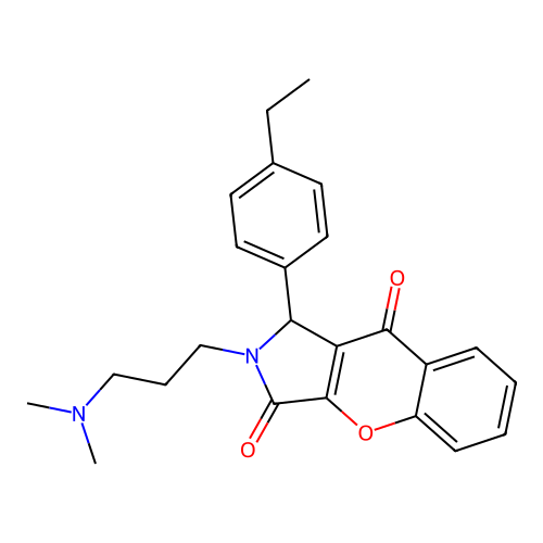 2-[3-(dimethylamino)propyl]-1-(4-ethylphenyl)-1,2-dihydrochromeno[2,3-c]pyrrole-3,9-dione structure