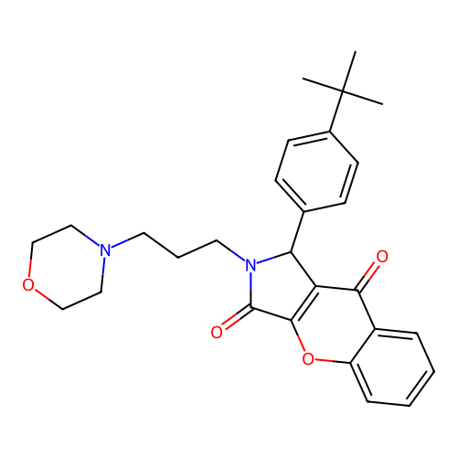 1-(4-tert-butylphenyl)-2-(3-morpholin-4-ylpropyl)-1H-chromeno[2,3-c]pyrrole-3,9-dione structure