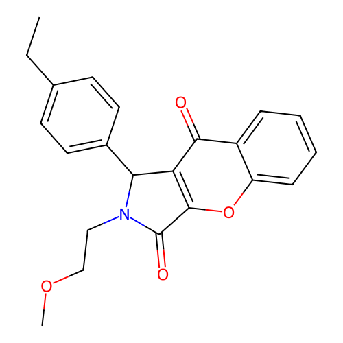 1-(4-Ethylphenyl)-2-(2-methoxyethyl)-1,2-dihydrochromeno[2,3-c]pyrrole-3,9-dione structure