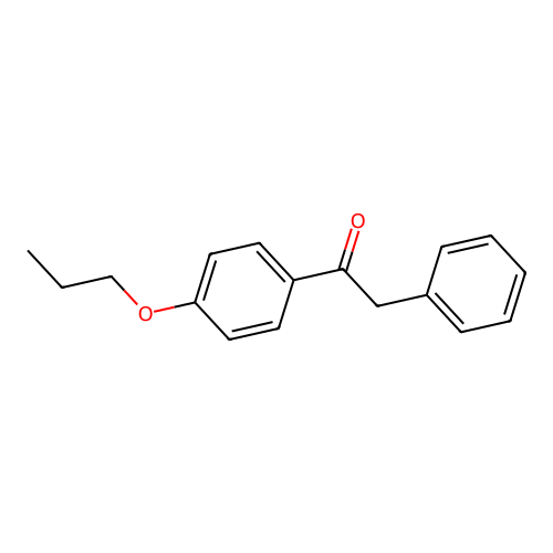 2-Phenyl-1-(4-propoxyphenyl)ethanone structure