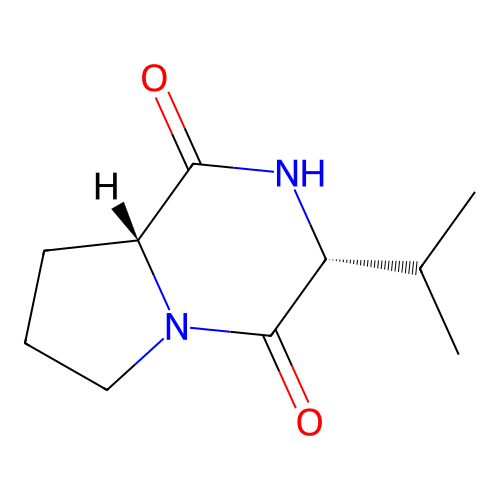 Cyclo(D)-Pro-(D)-Val structure