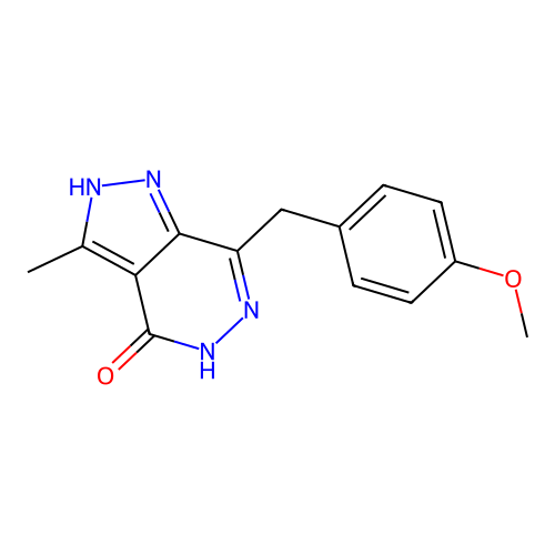 7-[(4-Methoxyphenyl)methyl]-3-methyl-2,5-dihydropyrazolo[3,4-d]pyridazin-4-one structure