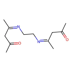 4-[2-(4-Oxopentan-2-ylideneamino)ethylimino]pentan-2-one structure
