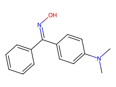 4-Dimethylamino-benzophenonoxim structure