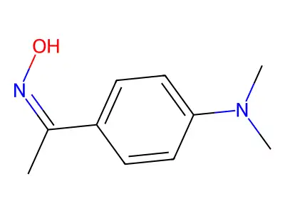 N-[1-[4-(dimethylamino)phenyl]ethylidene]hydroxylamine structure