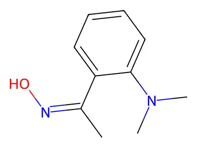 N-[1-[2-(dimethylamino)phenyl]ethylidene]hydroxylamine structure