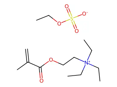 Triethyl(2-((2-methyl-1-oxoallyl)oxy)ethyl)ammonium ethyl sulphate structure