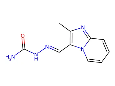 [(2-Methylimidazo[1,2-a]pyridin-3-yl)methylideneamino]urea structure