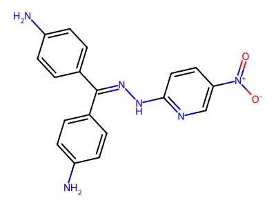 4,4'-{[2-(5-Nitropyridin-2-yl)hydrazinylidene]methylene}dianiline structure