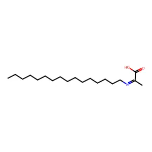 (2e)-2-(Hexadecylimino)propanoic acid structure