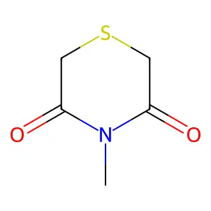 4-Methylthiomorpholine-3,5-dione structure