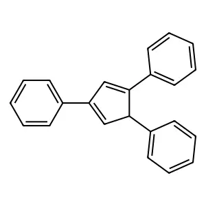 (2,4-Diphenylcyclopenta-2,4-dien-1-yl)benzene structure