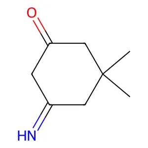 5-Imino-3,3-dimethylcyclohexan-1-one structure