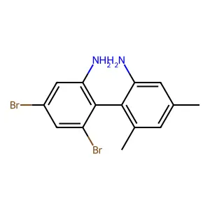 2-(2-Amino-4,6-dibromophenyl)-3,5-dimethylaniline structure