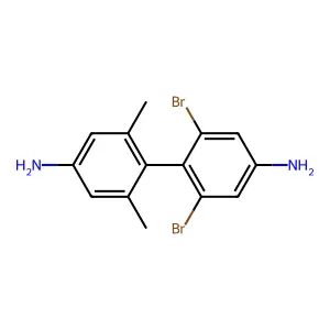 2,6-Dibromo-2',6'-dimethylbiphenyl-4,4'-diamine structure