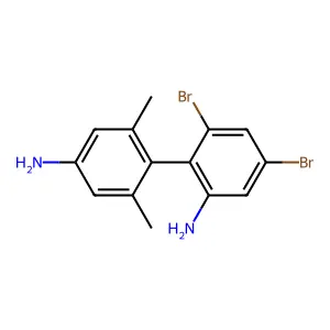 2-N,2-N,7-N,7-N-tetrakis(2-chloroethyl)-9H-fluorene-2,7-diamine structure
