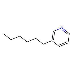 3-Hexylpyridine structure