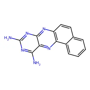 Naphtho(1,2-g)pteridine-9,11-diamine structure