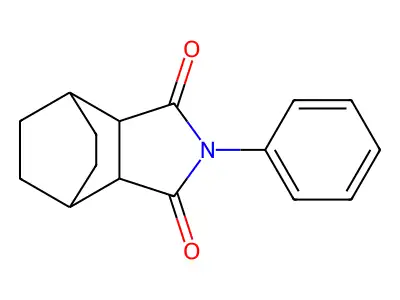 2-phenylhexahydro-1H-4,7-ethanoisoindole-1,3(2H)-dione structure