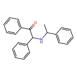 1,2-Diphenyl-2-[(1-phenylethyl)amino]ethanone structure