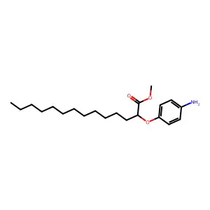 Tetradecanoic acid, 2-(4-aminophenoxy)-, methyl ester structure