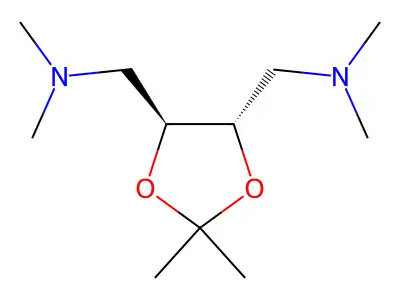 1,3-Dioxolane-4,5-dimethanamine, N,N,N',N',2,2-hexamethyl- structure