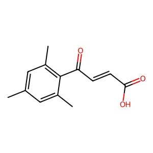 4-Oxo-4-(2,4,6-trimethylphenyl)but-2-enoic acid structure