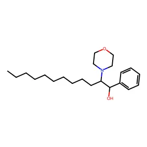 2-Morpholin-4-yl-1-phenyldodecan-1-ol structure