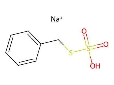 苄基硫代硫酸钠 structure