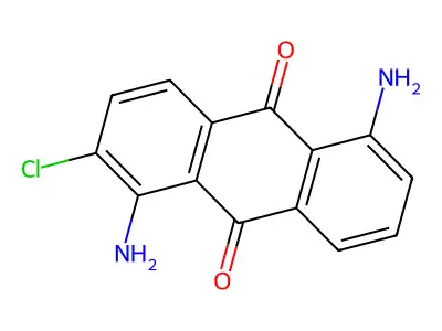 1,5-Diamino-2-chloro-9,10-anthracenedione structure
