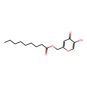 (5-Hydroxy-4-oxo-4h-pyran-2-yl)methyl nonanoate structure