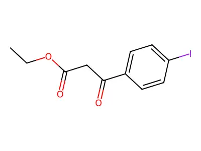 Ethyl 3-(4-iodophenyl)-3-oxopropanoate structure