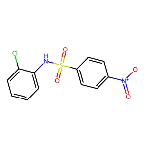 N-(2-chlorophenyl)-4-nitrobenzenesulfonamide structure