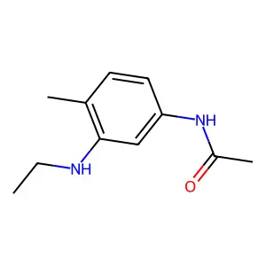 N-[3-(乙氨基)-4-甲基苯基]乙酰胺 structure