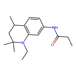 Propanamide, N-(1-ethyl-1,2,3,4-tetrahydro-2,2,4-trimethyl-7-quinolinyl)- structure