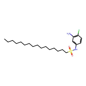 1-Hexadecanesulfonamide, N-(3-amino-4-chlorophenyl)- structure