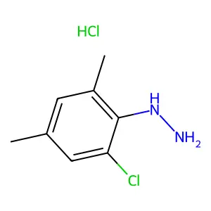 Hydrazine, (2-chloro-4,6-dimethylphenyl)-, hydrochloride (1:?) structure
