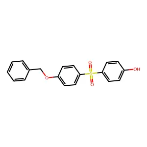 Phenol, 4-((4-(phenylmethoxy)phenyl)sulfonyl)- structure