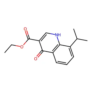 Ethyl 4-hydroxy-8-isopropylquinoline-3-carboxylate structure