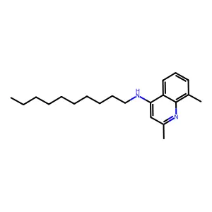 N-Decyl-2,8-dimethylquinolin-4-amine structure