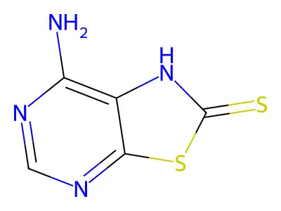 7-Amino[1,3]thiazolo[5,4-d]pyrimidine-2(1H)-thione structure