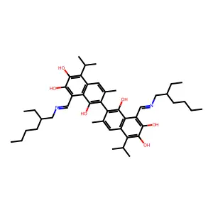 Racemic Apogossypol Hexaacetate structure