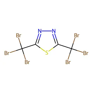 1,3,4-Thiadiazole, 2,5-bis(tribromomethyl)- structure