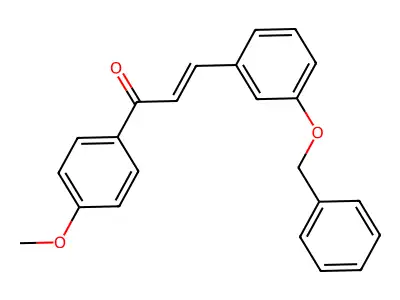 1-(4-Methoxyphenyl)-3-(3-phenylmethoxyphenyl)prop-2-en-1-one structure