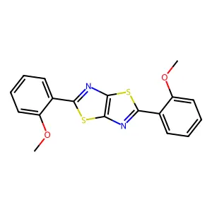 Thiazolo(5,4-d)thiazole, 2,5-bis(2-methoxyphenyl)- structure