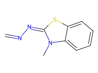 3-methyl-N-(methylideneamino)-1,3-benzothiazol-2-imine structure