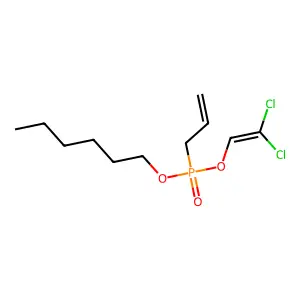 Phosphonic acid, allyl-, 2,2-dichlorovinyl hexyl ester structure