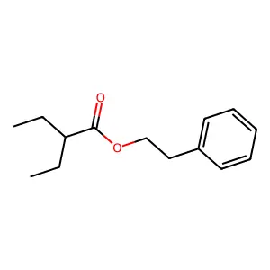 Phenethyl 2-ethylbutanoate structure